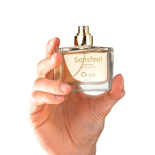Чоловічі парфуми з феромонами Orgie – Sensfeel for Man, цитрусово-деревний аромат
