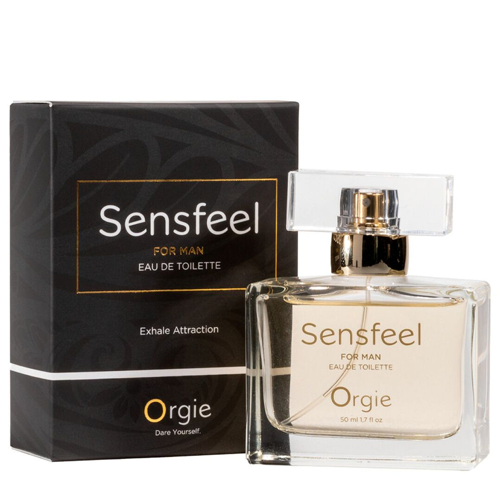 Чоловічі парфуми з феромонами Orgie – Sensfeel for Man, цитрусово-деревний аромат