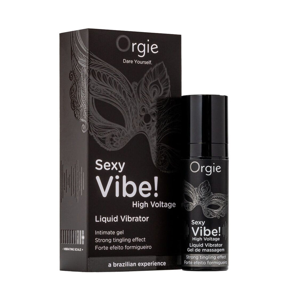 Рідкий вібратор Orgie Sexy Vibe! High Voltage,, ефект мурашок + дуже потужна вібрація