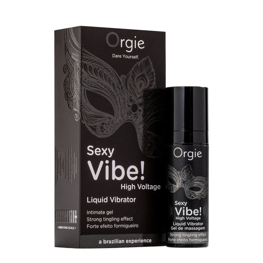 Рідкий вібратор Orgie Sexy Vibe! High Voltage,, ефект мурашок + дуже потужна вібрація
