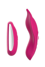 Вібратор у трусики Liebe Panty Vibe Recargable Cerise, нагрів до 39 °C, пульт, трусики S-M в комплекті