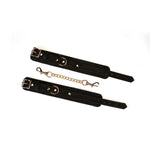 Наручники Liebe Seele Boudoir Amor Wrist Cuffs Black, з’єднувальний ланцюжок на карабінах