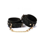 Наручники Liebe Seele Boudoir Amor Wrist Cuffs Black, з’єднувальний ланцюжок на карабінах