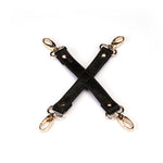 Хрестовина для фіксації Liebe Seele Boudoir Amor Pink Hogtie Black, на карабінах