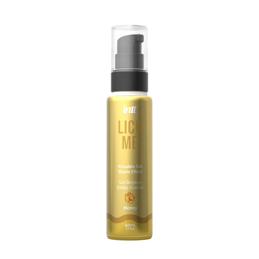 Гель для оральних пестощів із зігрівальним ефектом INTT Lick Me Kissable Gel Honey, без цукру