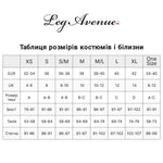 Комплект Leg Avenue Bra Top, String and Garter Belt Stockings One Size, Black