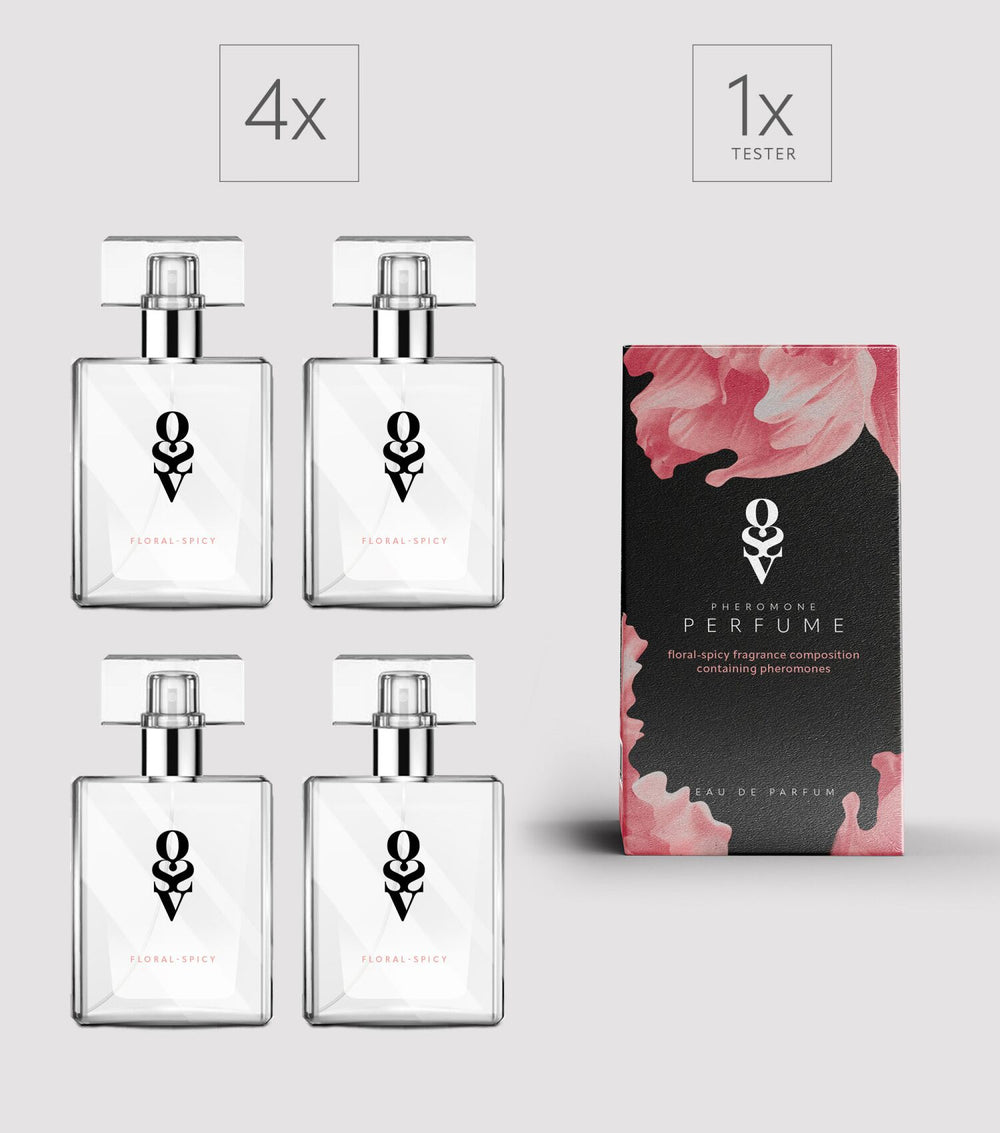 Obsessive Floral - Spicy Set: Tester + 4 Perfumes Obsessive Spicy 30 ml
