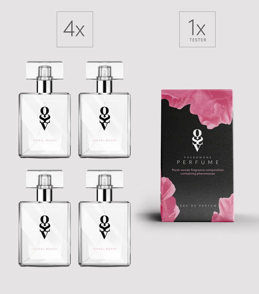 Obsessive Floral - Woody Set: Tester + 4 Perfumes Obsessive Woody 30 ml