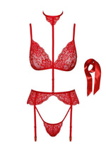 Комплект Kissable Bondage Kiss Set Red S/M