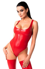 Боді Noir Handmade F352 Red powerwetlook body - M