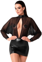 Сукня Noir Handmade F348 Powerwetlook and tulle dress - S