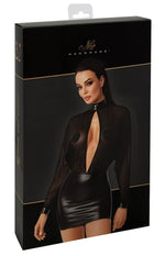 Сукня Noir Handmade F348 Powerwetlook and tulle dress - 6XL