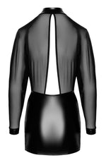 Сукня Noir Handmade F348 Powerwetlook and tulle dress - 6XL