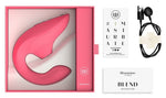 Вагінально-кліторальний стимулятор Womanizer Blend Vibrant Rose, вібрація + вакуум, 2 мотори