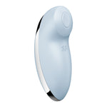 Вібростимулятор-пульсатор Satisfyer Tap & Climax 2 Blue, ефект постукування пальцем