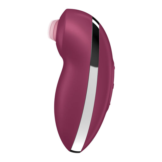 Вібростимулятор-пульсатор Satisfyer Tap & Climax 2 Red, ефект постукування пальцем