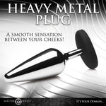 Анальна пробка Master Series Butt Slut Metal & Silicone Butt Plug - Silver