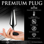 Анальна пробка Master Series Butt Slut Metal & Silicone Butt Plug - Silver