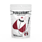 Нашийник із повідцем Punishment - Crystal Collar & Leash - Black