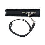 Нашийник із повідцем Punishment - Crystal Collar & Leash - Black