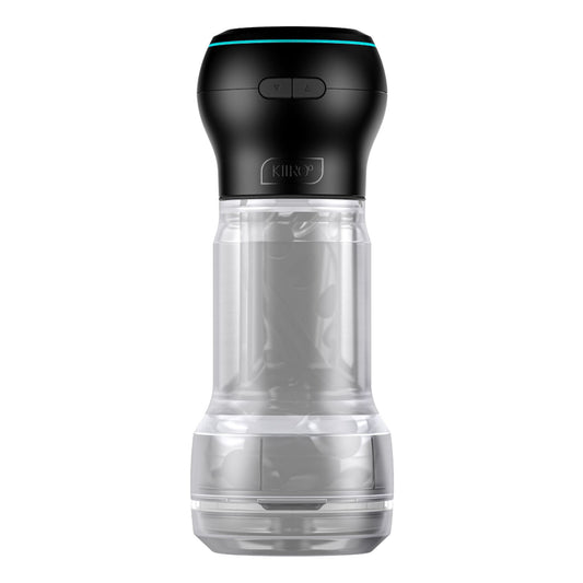 Мастурбатор Kiiroo Feel Pocket Crystal зі всмоктувальною інтерактивною насадкою PowerBlow Combo Set