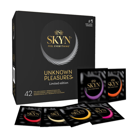 Безлатексні преміум-презервативи SKYN Unknown Pleasures, 6 різних виді — презервативи купити Україна