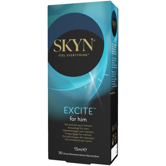 Стимулювальний гель для пеніса SKYN Excite for him, поколювання, тепло-холод, містить L-аргінін