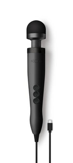 Вібромасажер DOXY3 USB-C Massager MATTE BLACK, кабель USB-C, регульована інтенсивність, компактний