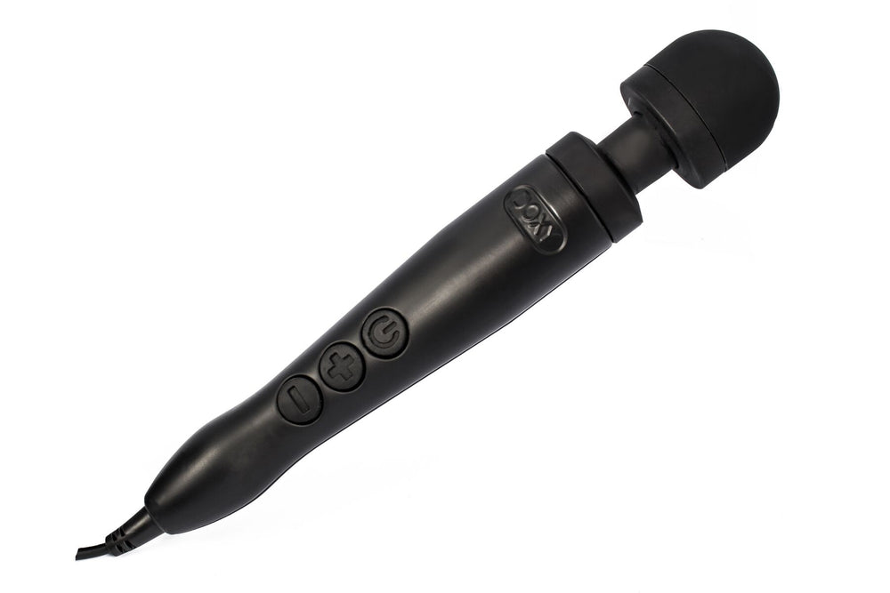 Вібромасажер DOXY Die Cast 3 Matt Black, дуже потужний, живлення 220В, металевий корпус
