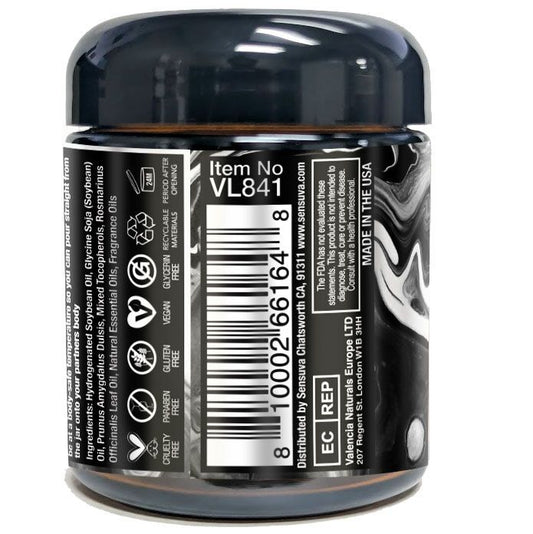 Масажна свічка Sensuva [HE]RO Dark Temptation Massage Oil Candle 113г