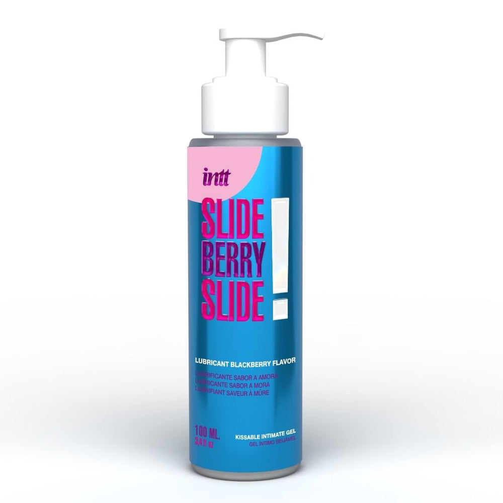 Лубрикант Intt Slide Berry Slide! на водній основі, зі смаком ожини