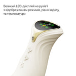 Смарт пульсатор-кролик з вібрацією Zalo Mose 2 Ivory White, підігрів до 42 °C, кристал Swarovski