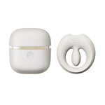 Ерекційне смарт-віброкільце Zalo Apis Ivory White, до 4 годин роботи, зарядний кейс