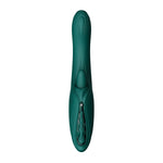Смарт-вібратор Zalo Ares Turquoise Green, підігрів, 3 мотори, язичок для клітора, стимуляція точки G