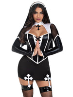 Костюм черниці Leg Avenue Holy Hottie Dress S