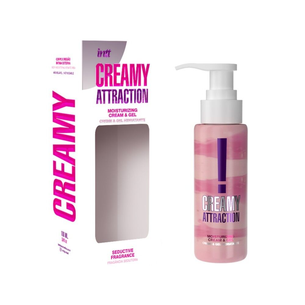 Зволожувальний крем-гель 2в1 Intt Creamy Attraction Seduction з афродизіаком, унісекс