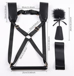 БДСМ-набір LOCKINK YEAHWOW Black Doggy Style Saddle set