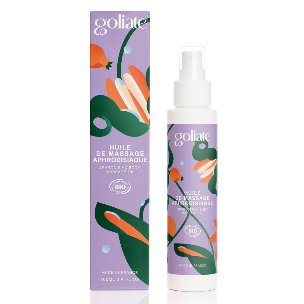 Масажна олія Goliate Huile De Massage Aphrodisiaque, органічна, зігрівальний ефект