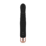 Вібратор-кролик Rosy Gold - Rabbit Vibrator with thrusting function - Black