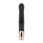 Вібратор-кролик Rosy Gold - Rabbit Vibrator with thrusting function - Black