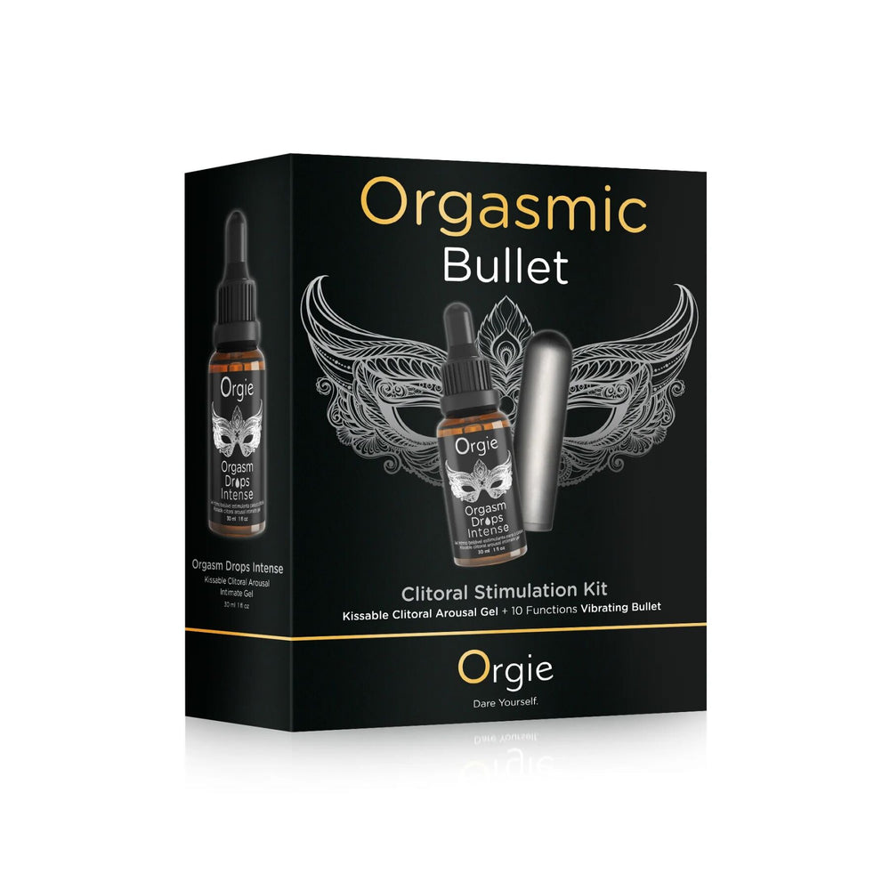 Набір Orgie Orgasmic Bullet: збуджувальні краплі та віброкуля
