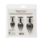 Набір силіконових анальних пробок BMS Roses Til’ Dawn Silicone Anal Plug Kit Starter Kit Black