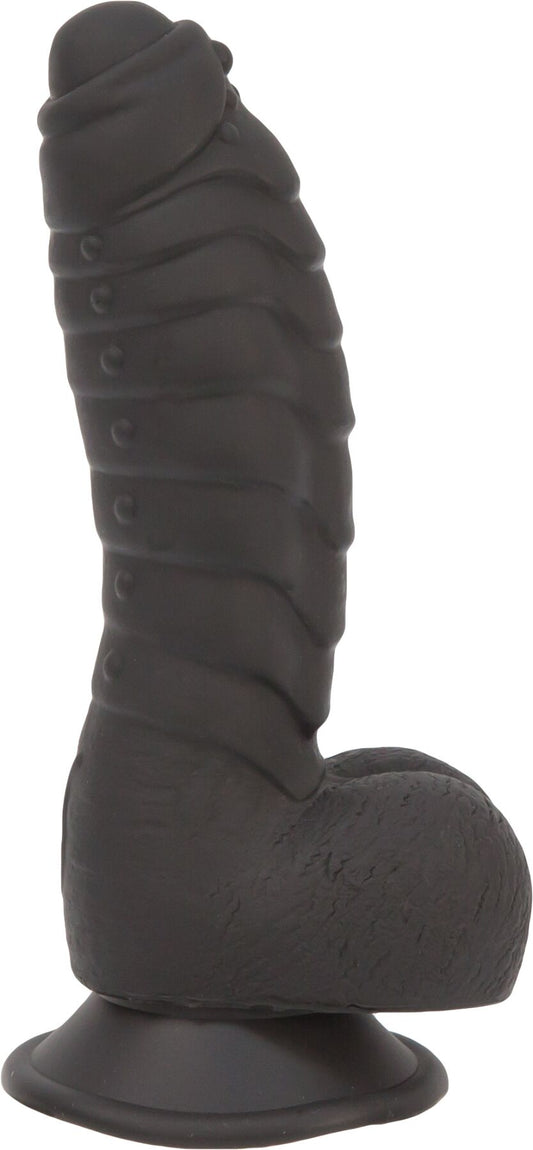 Фалоімітатор ADDICTION Ben 7" Dildo With Balls Black, віброкуля в подарунок