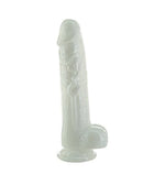 Фалоімітатор ADDICTION Pearl 8.5" Dildo with Balls, віброкуля в подарунок