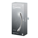 Металевий дилдо Satisfyer Cosmic Crest 1, двосторонній, можна нагрівати й охолоджувати