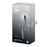 Металевий дилдо Satisfyer Star Force 1, двосторонній, можна нагрівати та охолоджувати