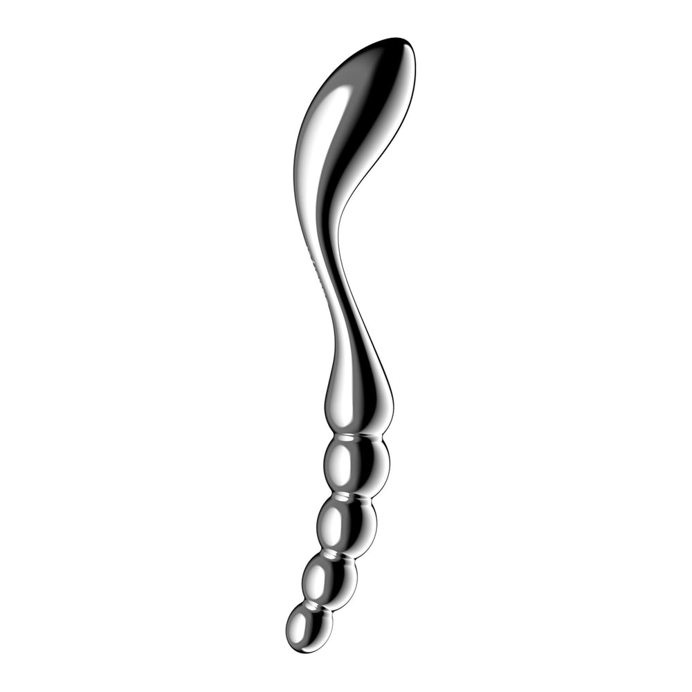 Металевий дилдо Satisfyer Star Force 1, двосторонній, можна нагрівати та охолоджувати