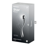 Металевий дилдо Satisfyer Star Force 2, двосторонній, можна нагрівати та охолоджувати