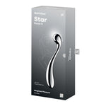 Металевий дилдо Satisfyer Star Force 4, двосторонній, можна нагрівати та охолоджувати, дуже важкий
