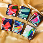 Презервативи Holographic Recare Fruit Flavour Condoms 3 шт, аромати: м'ята, банан, полуниця